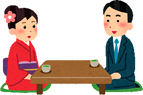 お見合いをする男女